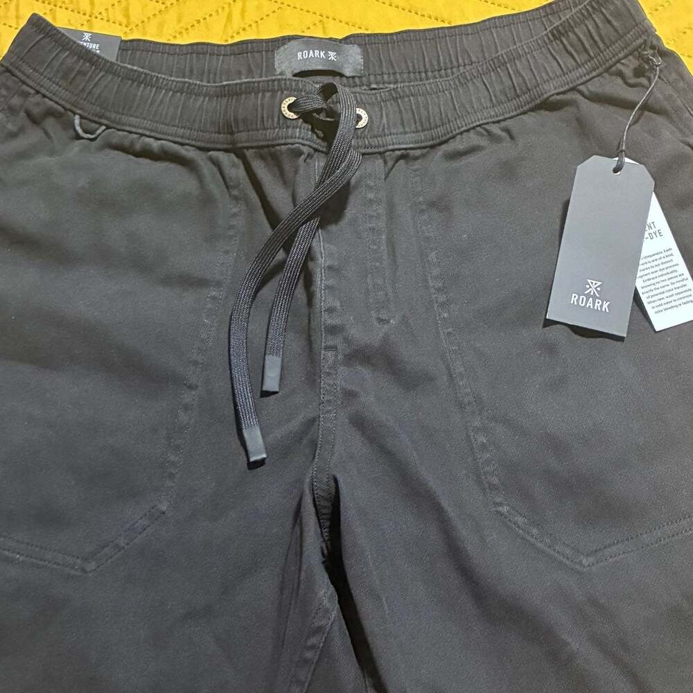 Roark Made to Fade Shorts in Washed Black